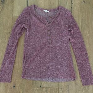 Women's Mauve Long Sleeve Top